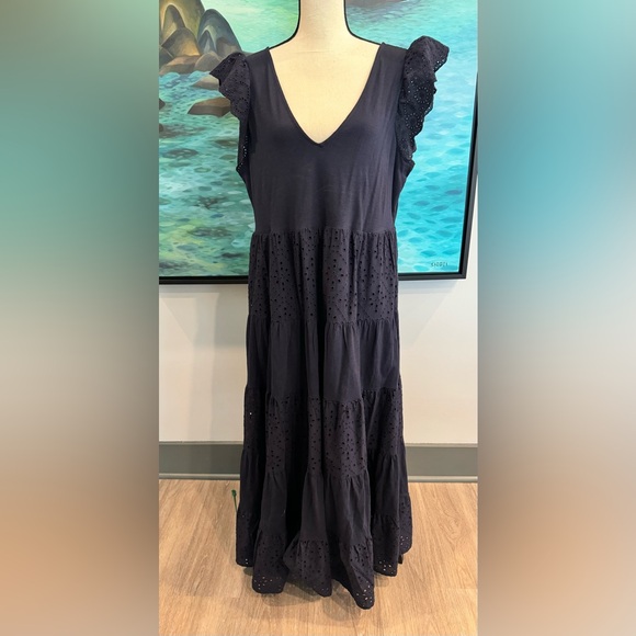 Boden Maxi Eyelet Tiered Maxi Dress - Picture 2 of 8